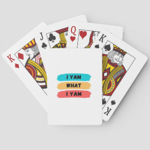 I Yam What I Yam Funny Classic Playing Cards