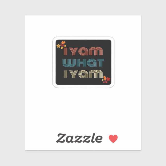 I Yam What I Yam Funny Fall Design Classic Meme Qu (Sheet)