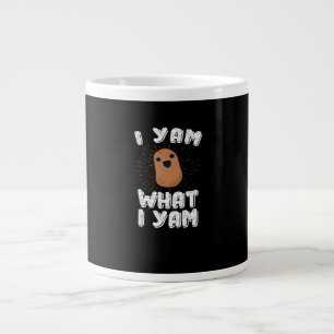 I Yam What I Yam Funny Potato Pun Thanksgiving Large Coffee Mug