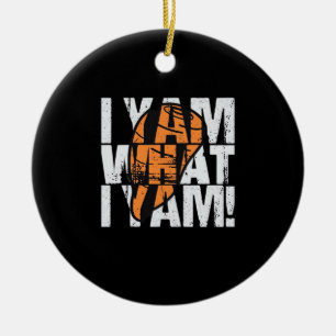 I Yam What I Yam Funny Quote Ceramic Ornament