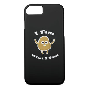 I Yam What I Yam Funny Sweet Potato Thanksgiving D Case-Mate iPhone Case