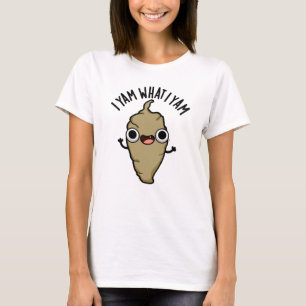 I Yam What I Yam Funny Veggie Pun  T-Shirt