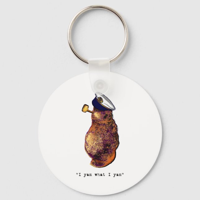 I yam what I yam-light Keychain (Front)