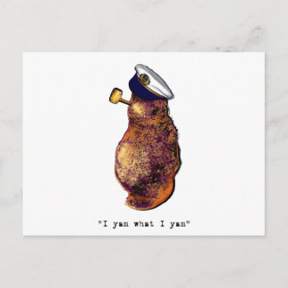 I yam what I yam-light Postcard