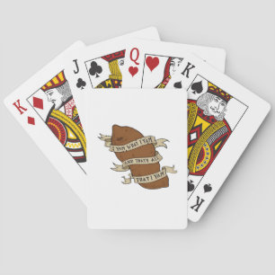 I Yam What I Yam Quote Funny Playful Mood Playing Cards
