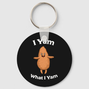 I Yam What I Yam Shirt - Dancing Sweet Potato Than Keychain