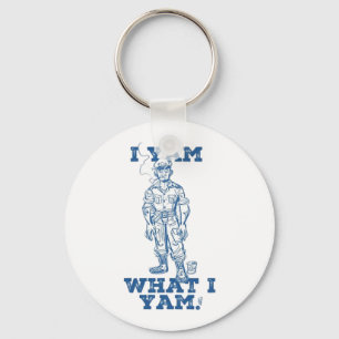 I Yam What I Yam. Sketch Design Keychain