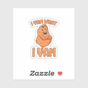 I Yam What I Yam Sweet Potato Funny Thanksgiving