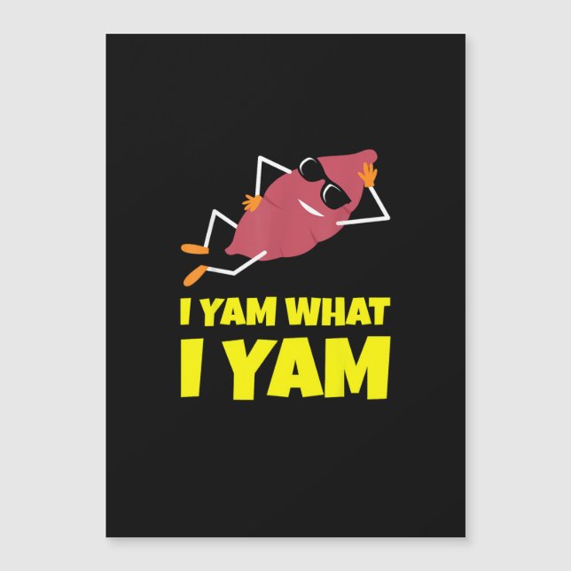 I Yam What I Yam Sweet Potato Thanksgiving Sloth D (Front)