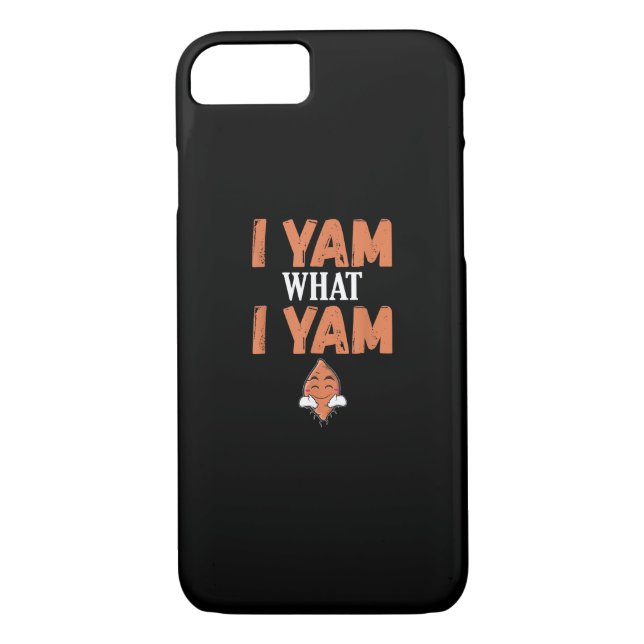 I Yam What I Yam Thanksgiving Turkey Day Funny Case-Mate iPhone Case (Back)