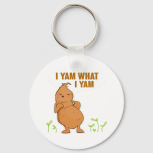 I Yam What I Yam Trendy Basic Keychain