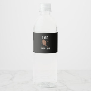 I Yam What I Yam Trendy Basic Water Bottle Label
