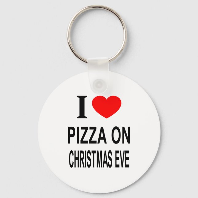 I Zza On Christmas Eve I Love Zza On Christ Toddle Keychain (Front)