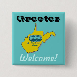 IAAP Greeter Badge 2 Inch Square Button