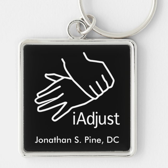 iAdjust Chiropractic Personalized Keychain (Front)