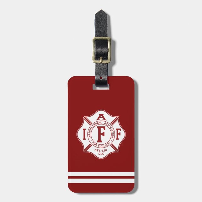 IAFF / Firefighter Maltese Cross Luggage Tag (Front Vertical)