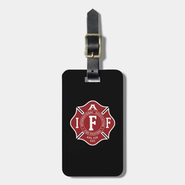IAFF / Firefighter Maltese Cross Luggage Tag (Front Vertical)