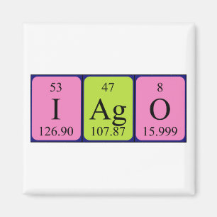 Iago periodic table name magnet