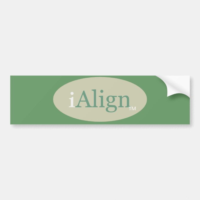 iAlign bumper sticker (Front)