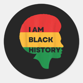 Iam Black History, Black History Month , Pride Of  Classic Round Sticker