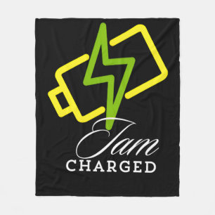 Iam Charged - Positive Electric Vibes Blanket 