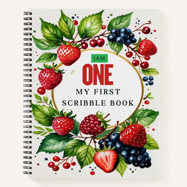 Iam one Strawberry Berry Sweet  Notebook (Front)