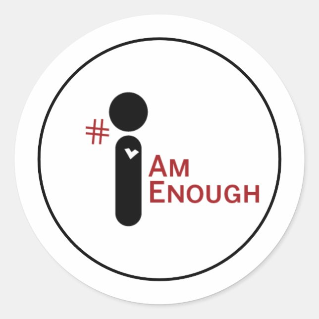 #IAmEnough Sticker (Front)