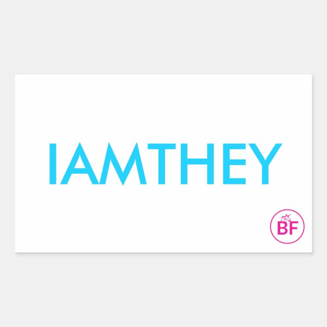 IAMTHEY Card Sticker (Front)