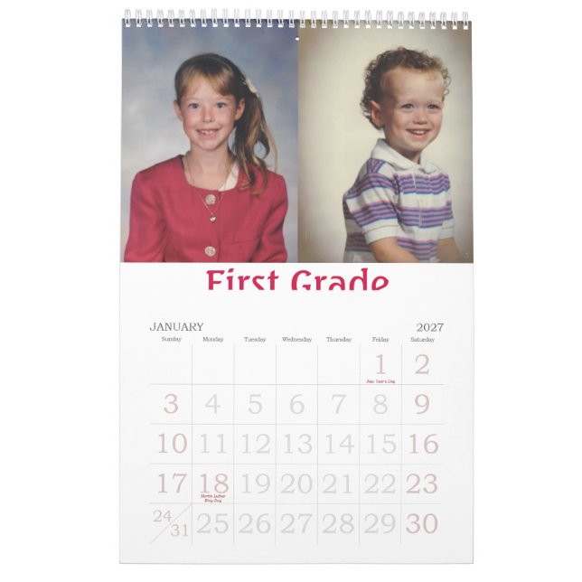 ian & em, 2007 calendar (Jan 2027)