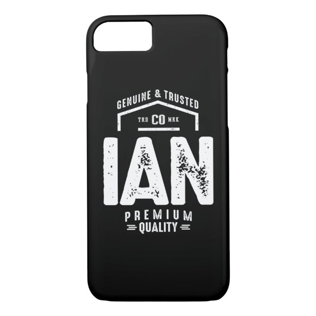 Ian Personalized Name Birthday Gift Case-Mate iPhone Case (Back)