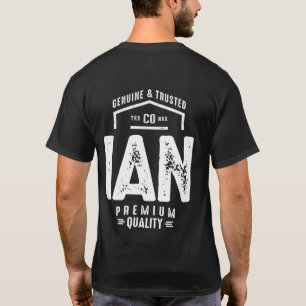 Ian Personalized Name Birthday Gift T-Shirt