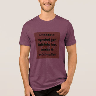  "IAO Minimalist Monogram" Tri-Blend Shirt