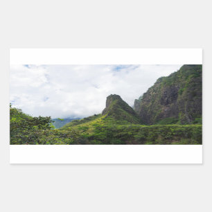 iao needle state monument in maui hawaii sticker