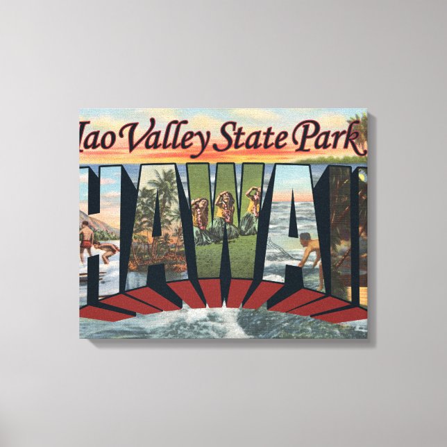 Iao Valley State Park, Hawaii Canvas Print (Front)