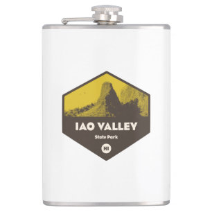 Iao Valley State Park Hawaii Hip Flask