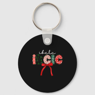 Ibclc Christmas Lactation Consultant Specialist Cr Keychain