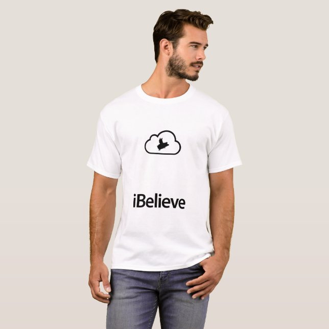 iBelieve-Flying pig T-Shirt (Front Full)