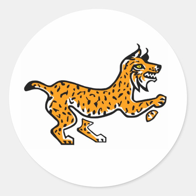 Iberian LYNX - Endangered animal- Nature - Classic Round Sticker (Front)