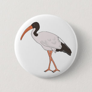 Ibis Bin Chicken Bird 2 Inch Round Button