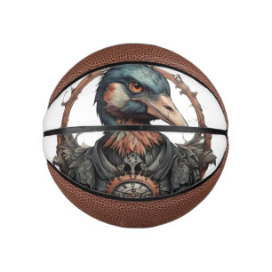 Ibis Bird Steampunk Design,  Mini Basketball