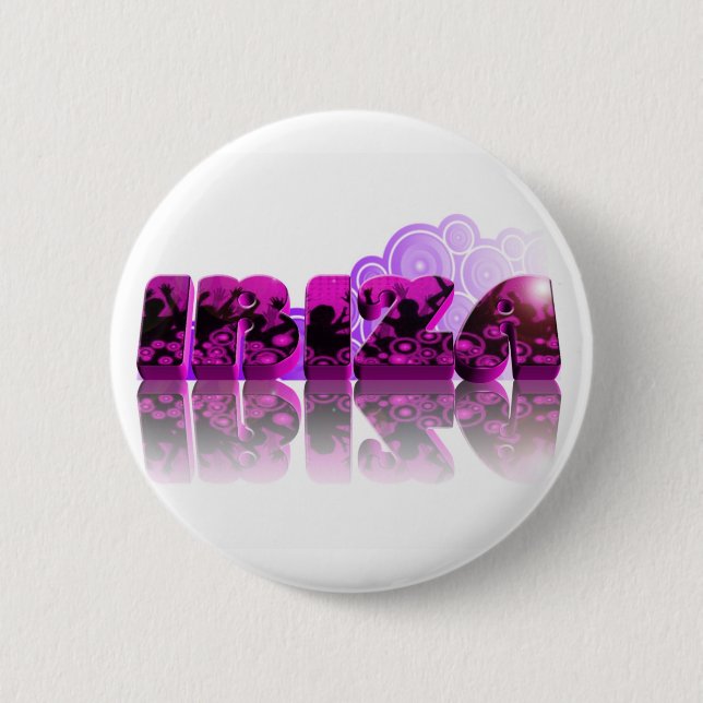 IBIZA 2011 2 INCH ROUND BUTTON (Front)