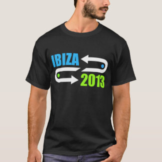 ibiza 2013 design black dj t-shirt