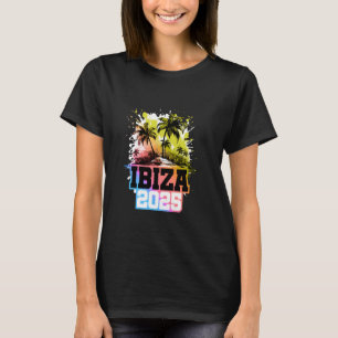 Ibiza 2025 Colourful Team Vacation T-Shirt