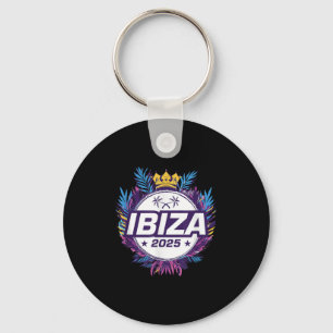 Ibiza 2025 Holiday Vacation Quote Keychain