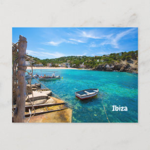 Ibiza Cala Vadella, Spain Beautiful Island, Ocean Postcard