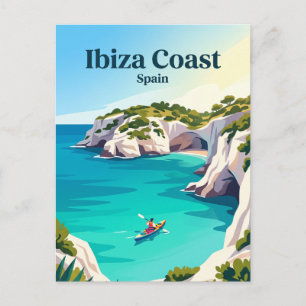 Ibiza Coast Spain Postcard