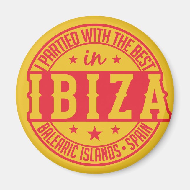IBIZA Espagne aimant (Devant)