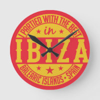 IBIZA Espagne horloge murale