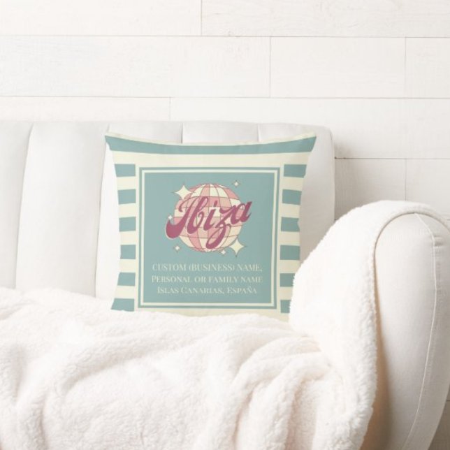 Ibiza España Spain house home decoration  Throw Pillow (Creator Uploaded)