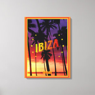 Ibiza, Spain, poster, summer poster Canvas Print
